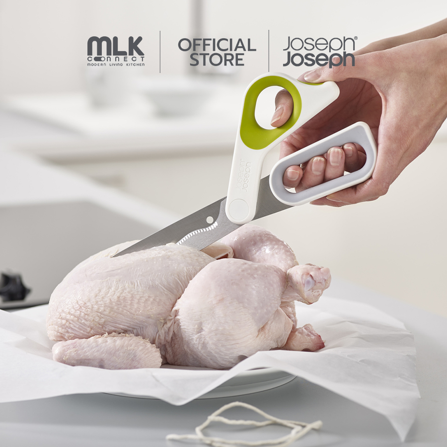 กรรไกรสำหรับตัดอาหาร Joseph Joseph รุ่น PowerGrip ใบมีดสแตนเลสญี่ปุ่น N10302 White/Green_1